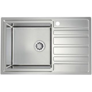 Kuchyňský dřez Alveus Rando 30 QC Satin, levý, pro přesahovou nebo integrovanou montáž