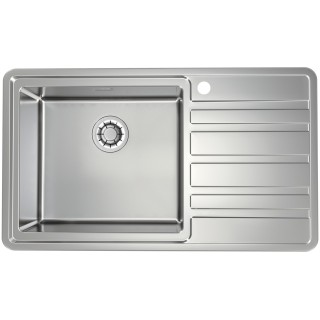 Kuchyňský dřez Alveus Rando 50 QC Satin, levý, pro horní montáž