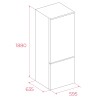 Volně stojící chladnička s mrazničkou Teka RBF 54640 WH Bílá Volně stojící chladnička s mrazničkou Teka RBF 54640 WH Bílá