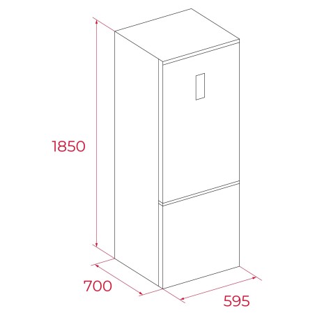 Volně stojící chladnička s mrazničkou Teka RBF 64670 WH Bílá Volně stojící chladnička s mrazničkou Teka RBF 64670 WH Bílá