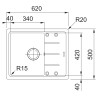 Kuchyňský dřez Franke Basis BFG 611-62 Kašmír