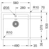 Kuchyňský dřez Franke Sirius SID 610 Šedá Kuchyňský dřez Franke Sirius SID 610 Šedá