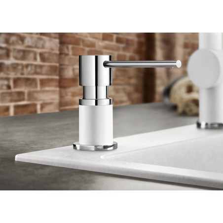 Dávkovač saponátu Blanco Lato Chrom/Bílá soft