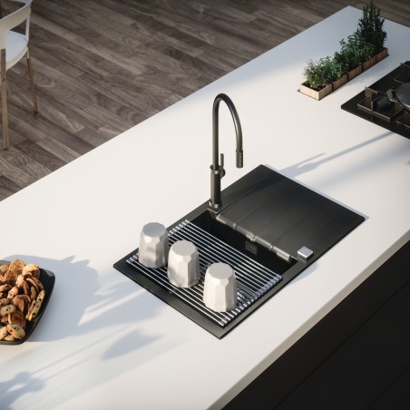 Kuchyňský dřez Alveus Cadit 20 QC Deep Black A90