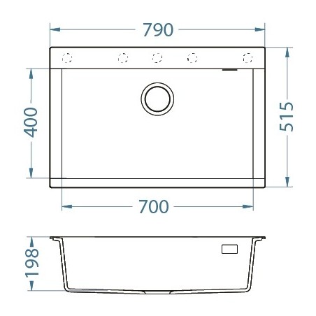 Kuchyňský dřez Alveus Pure-G 40 QC Stone A80