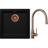 Set Schock S31-9 (dřez Kiruna N-100 Night + baterie Kavus.120 Copper brushed)