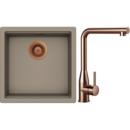 Set Schock S31-14 (dřez Kiruna N-100 Twilight + baterie Keto Copper brushed)