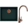 Set Schock S32-4 (dřez Kiruna N-100L Ivy + baterie Kavus Copper brushed)
