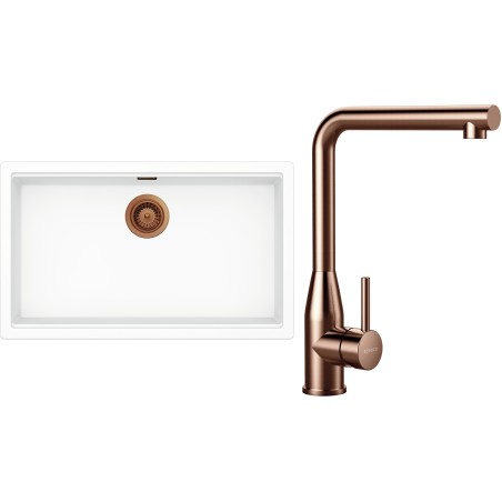 Set Schock S33-14 (dřez Kiruna N-100XL Day + baterie Keto Copper brushed)