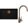 Set Schock S33-4 (dřez Kiruna N-100XL Night + baterie Kavus Copper brushed)