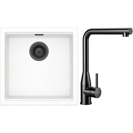 Set Schock S31-15 (dřez Kiruna N-100 Day + baterie Keto Gunmetal brushed)