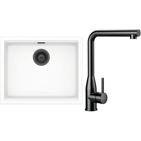 Set Schock S32-15 (dřez Kiruna N-100L Day + baterie Keto Gunmetal brushed)