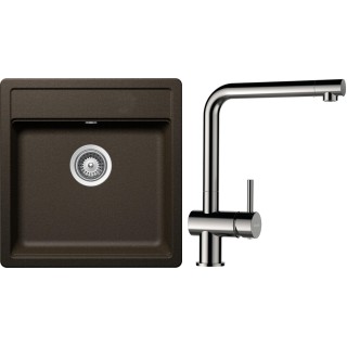 Set Schock S10-3 (dřez Mono N-100S Bronze + baterie Epos Nerezový vzhled)