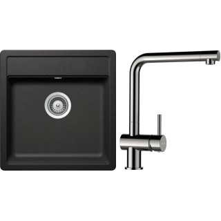 Set Schock S10-3 (dřez Mono N-100S Stone + baterie Epos Nerezový vzhled)