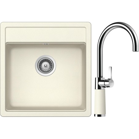 Set Schock S10-6 (dřez Mono N-100S Magnolia + baterie SC-520 Magnolia)