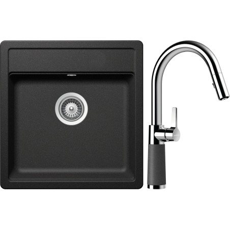 Set Schock S10-7 (dřez Mono N-100S Stone + baterie SC-520.120 Stone)