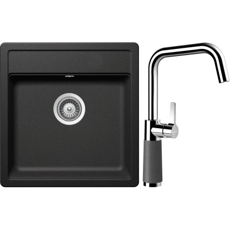 Set Schock S10-8 (dřez Mono N-100S Stone + baterie SC-530 Stone)