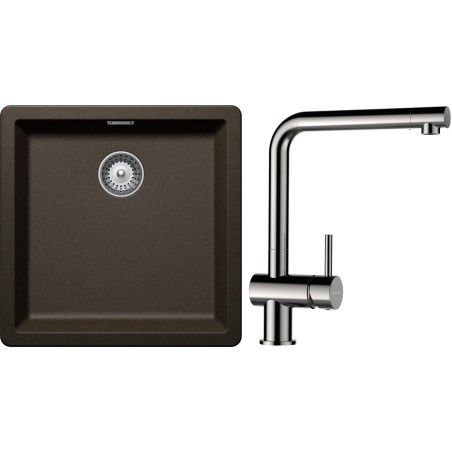 Set Schock S11-3 (dřez Greenwich N-100 Bronze + baterie Epos Nerezový vzhled)