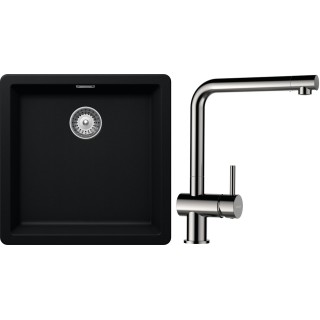 Set Schock S11-3 (dřez Greenwich N-100 Puro + baterie Epos Nerezový vzhled)