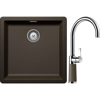 Set Schock S11-6 (dřez Greenwich N-100 Bronze + baterie SC-520 Bronze)