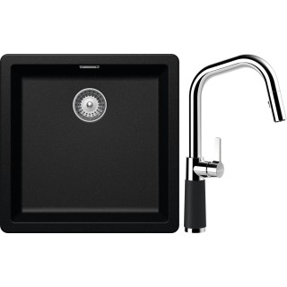 Set Schock S11-9 (dřez Greenwich N-100 Magma + baterie SC-530.120 Magma)