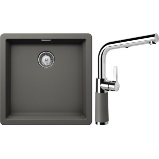 Set Schock S11-11 (dřez Greenwich N-100 Silverstone + baterie SC-540.120 Silverstone)