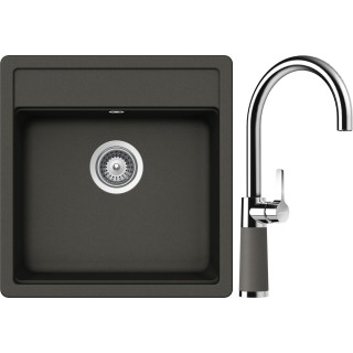 Set Schock S23-8 (dřez Nemo N-100S Asphalt + baterie SC-520 Asphalt)