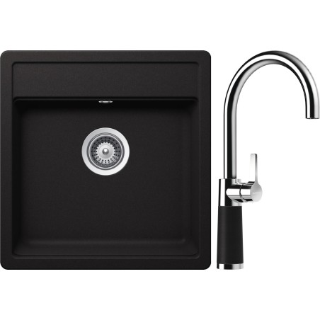 Set Schock S23-8 (dřez Nemo N-100S Nero + baterie SC-520 Nero)