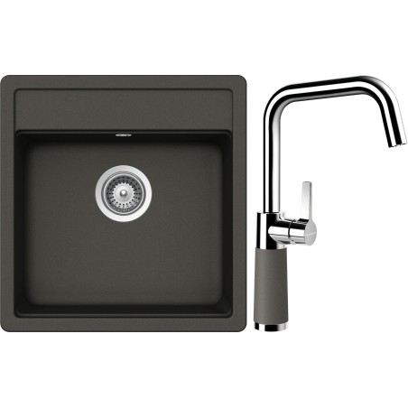 Set Schock S23-10 (dřez Nemo N-100S Asphalt + baterie SC-530 Asphalt)