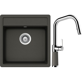 Set Schock S23-11 (dřez Nemo N-100S Asphalt + baterie SC-530.120 Asphalt)