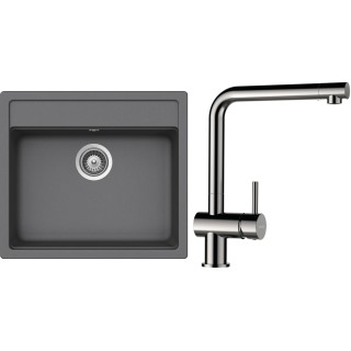 Set Schock S24-5 (dřez Nemo N-100 Croma + baterie Epos Nerezový vzhled)