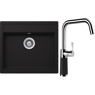 Set Schock S24-10 (dřez Nemo N-100 Onyx + baterie SC-530 Onyx)