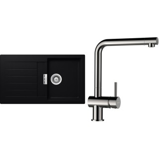 Set Schock S1-3 (dřez Signus D-100 Puro + baterie Epos Nerezový vzhled)