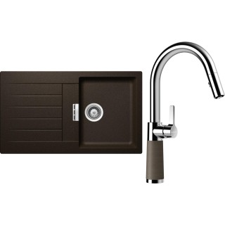 Set Schock S1-7 (dřez Signus D-100 Bronze + baterie SC-520.120 Bronze)