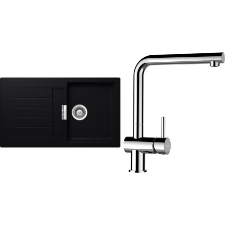 Set Schock S1-12 (dřez Signus D-100 Puro + baterie Epos Chrom)