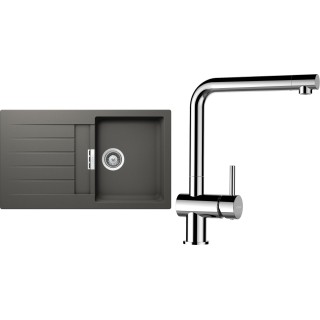 Set Schock S1-12 (dřez Signus D-100 Silverstone + baterie Epos Chrom)