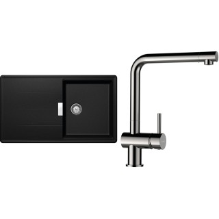 Set Schock S16-3 (dřez Tia D-100 Magma + baterie Epos Nerezový vzhled)