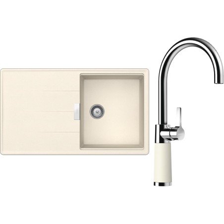 Set Schock S16-6 (dřez Tia D-100 Magnolia + baterie SC-520 Magnolia)