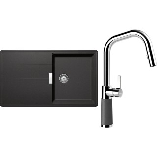 Set Schock S16-9 (dřez Tia D-100 Stone + baterie SC-530.120 Stone)