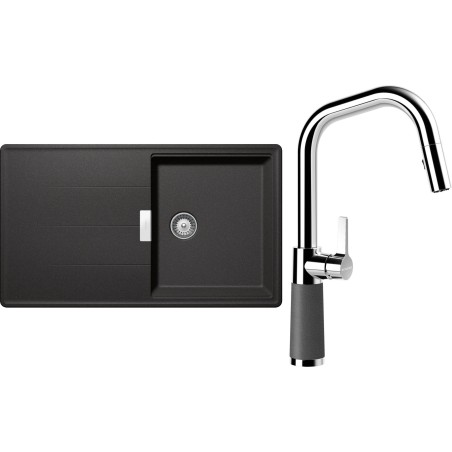 Set Schock S16-9 (dřez Tia D-100 Stone + baterie SC-530.120 Stone)