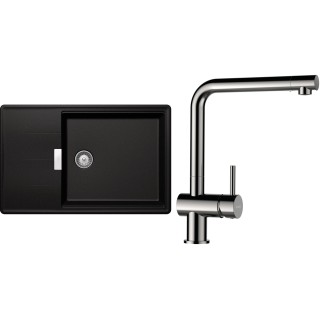 Set Schock S17-3 (dřez Tia D-100LS Magma + baterie Epos Nerezový vzhled)