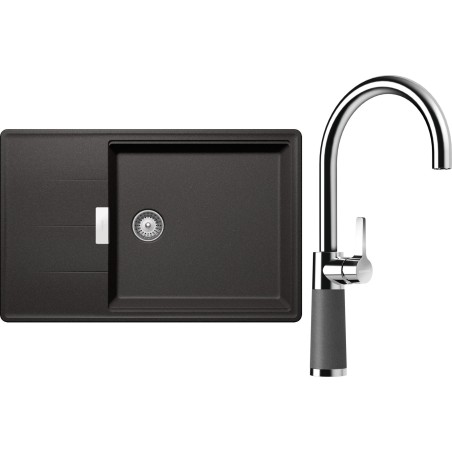 Set Schock S17-6 (dřez Tia D-100LS Stone + baterie SC-520 Stone)