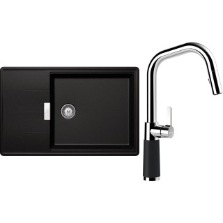 Set Schock S17-9 (dřez Tia D-100LS Magma + baterie SC-530.120 Magma)