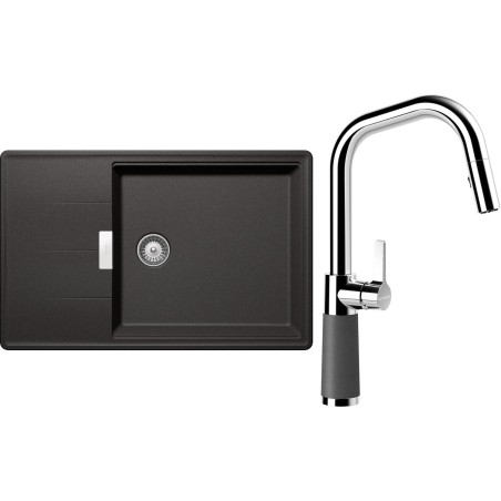 Set Schock S17-9 (dřez Tia D-100LS Stone + baterie SC-530.120 Stone)