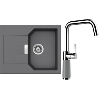 Set Schock S18-10 (dřez Manhattan D-100XS Croma + baterie SC-530 Croma)