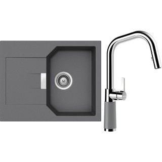 Set Schock S18-11 (dřez Manhattan D-100XS Croma + baterie SC-530.120 Croma)