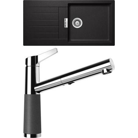 Set Schock S2-5 (dřez Signus D-100L Stone + baterie SC-510.120 Stone)