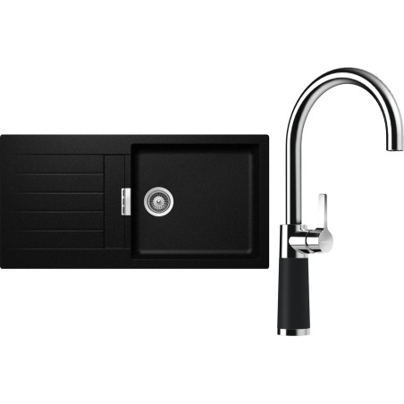 Set Schock S2-6 (dřez Signus D-100L Magma + baterie SC-520 Magma)