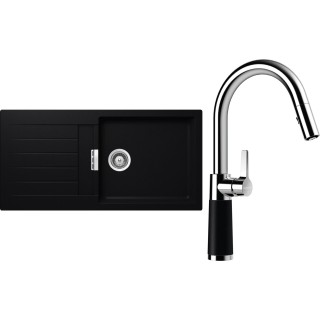 Set Schock S2-7 (dřez Signus D-100L Puro + baterie SC-520.120 Puro)