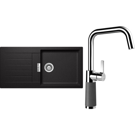 Set Schock S2-8 (dřez Signus D-100L Stone + baterie SC-530 Stone)